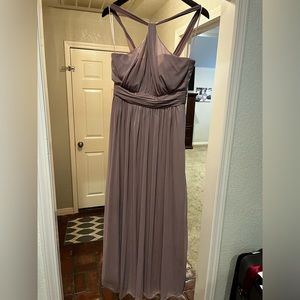 Birdie grey champagne bridesmaid dress